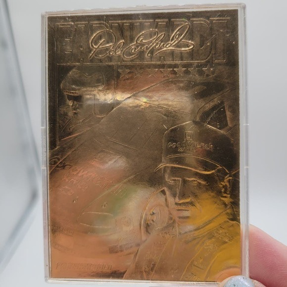 1996 Dale Earndhardt 7 Time Nascar Cup Champion 23kt Gold Card #0339 - Picture 2 of 5
